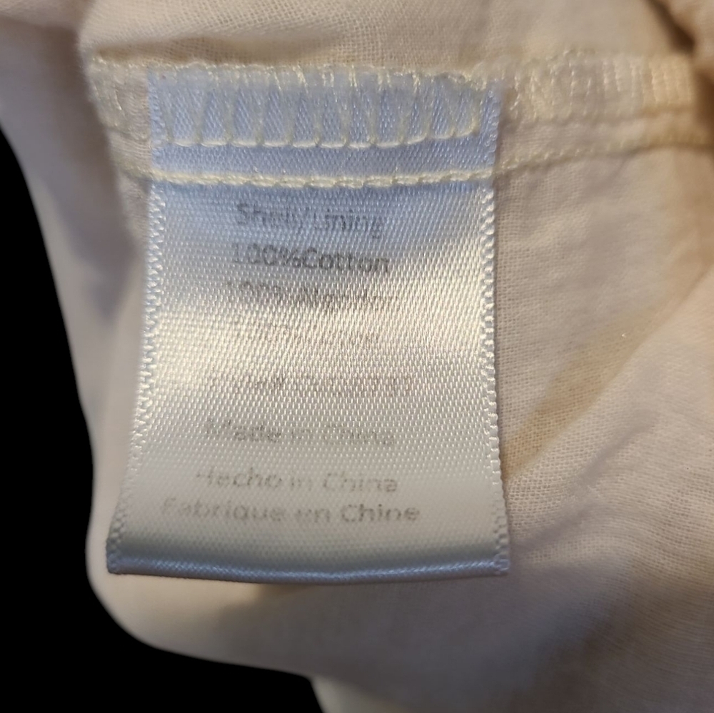 Vava by Joy Han Cream Embroidered 100% Cotton Dress Size Small - Picture 5 of 5